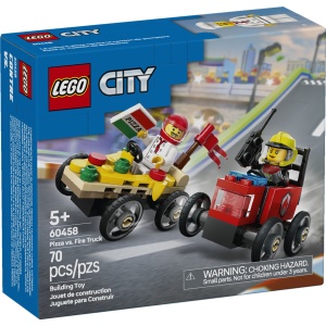 LEGO® City 60458 - Pitsaauto vs tuletõrjeauto võidusõiduautode komplekt