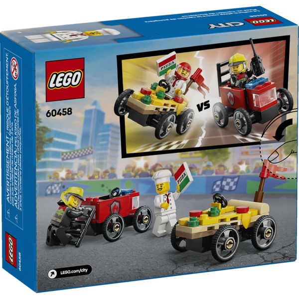 LEGO® City 60458 - Pitsaauto vs tuletõrjeauto võidusõiduautode komplekt - Image 5