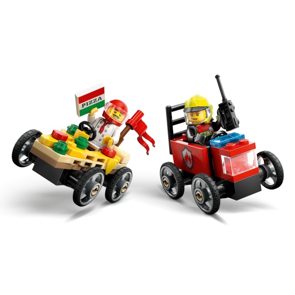 LEGO® City 60458 - Pitsaauto vs tuletõrjeauto võidusõiduautode komplekt - Image 2