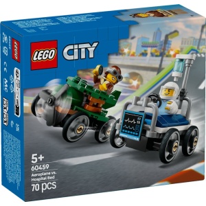 LEGO® City 60459 - Lennuk vs haiglavoodi võidusõiduautode komplekt