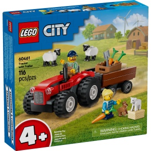 LEGO® City 60461 - Punane farmitraktor haagise ja lambaga