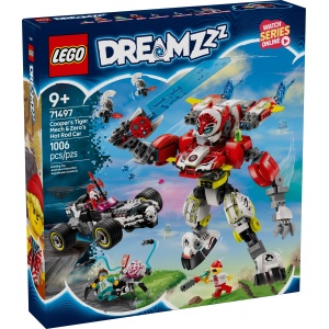 LEGO® DREAMZzz 71497 - Cooperi tiigrirobot ja Zero Hot-Rod-auto