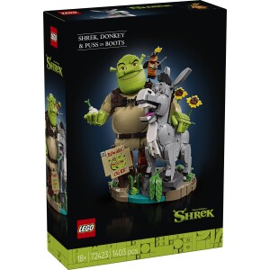 LEGO® Shrek 72423 - Shrek, Eesel ja Saabastega Kass